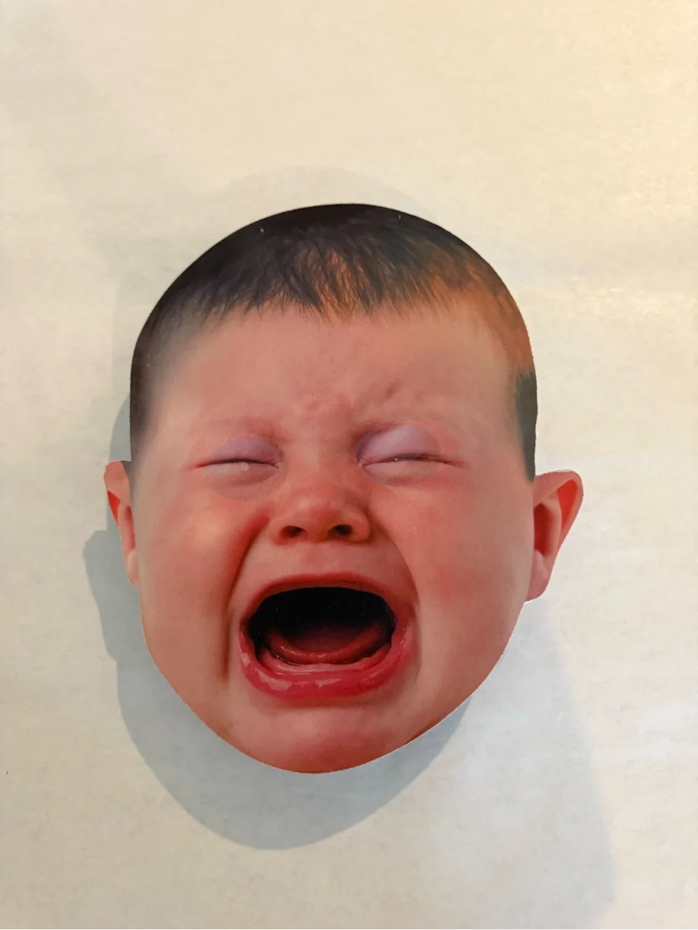 Crying Baby Face Mask for Halloween, Cosplay, Fun